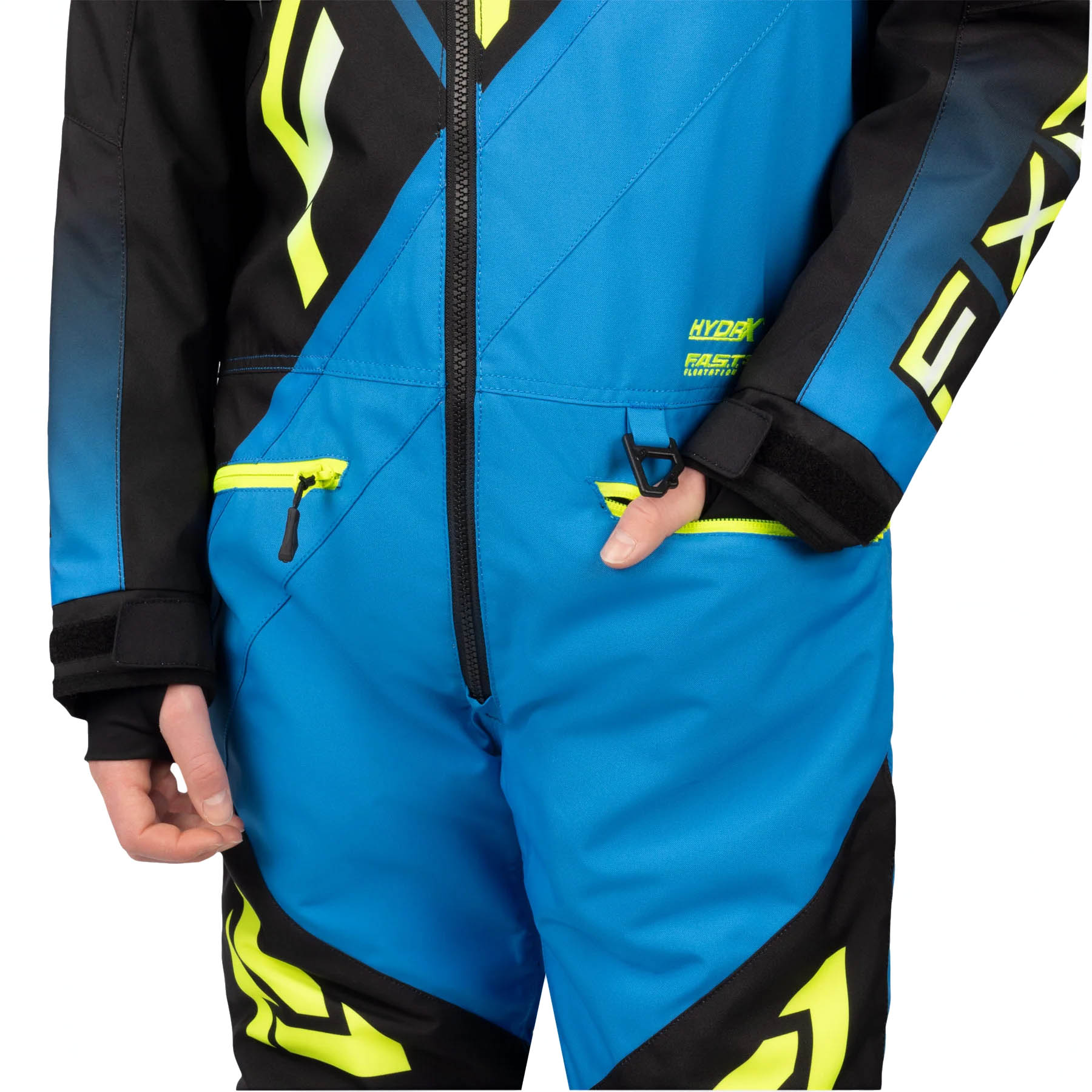 Комбинезон для снегохода (детский) FXR CX №6 blue-black (текстиль) (14Y) Комбинезон для снегохода (детский) FXR CX №6 blue-black (текстиль) (14Y)